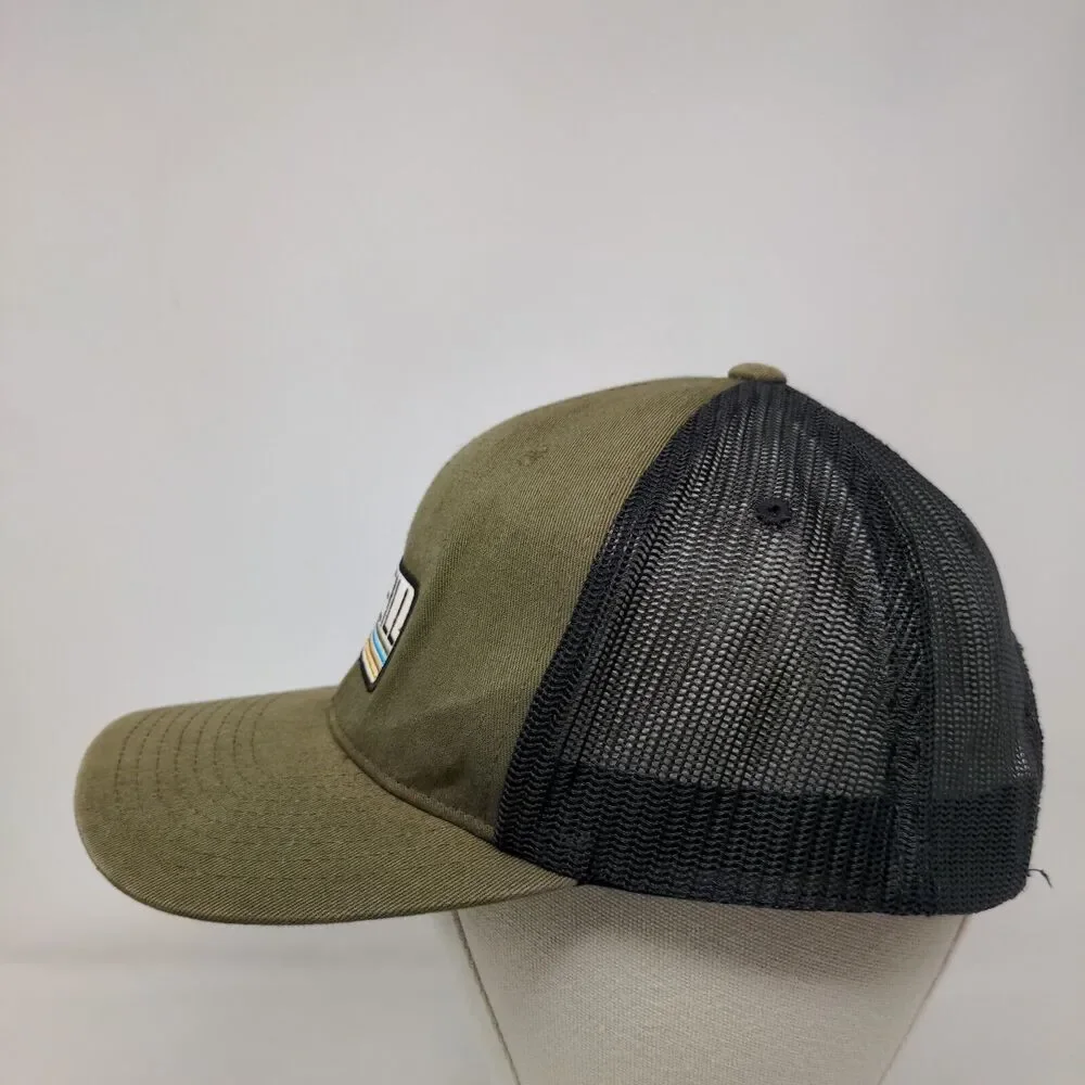 O'Neill Snapback Trucker Hat Green One Size Adjustable Mesh Back 6 Panel - Picture 3 of 7